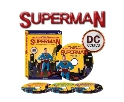 국내최초! DC코믹스 오리지널 에디션 슈퍼맨 애니메이션 DVD 17편 세트 (4Disc) / 영어더빙 / 영어, 우리말자막 / 전세계에서 가장 사랑받는 슈퍼히로   